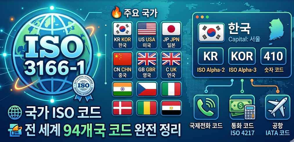 국가 ISO 코드 (ISO 3166-1)