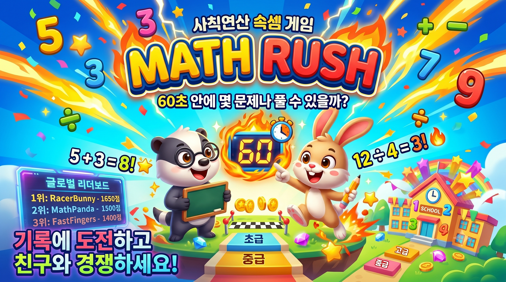 사칙연산 속셈 게임