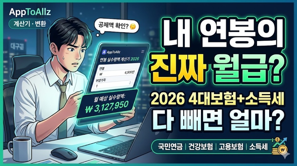 연봉 실수령액 계산기