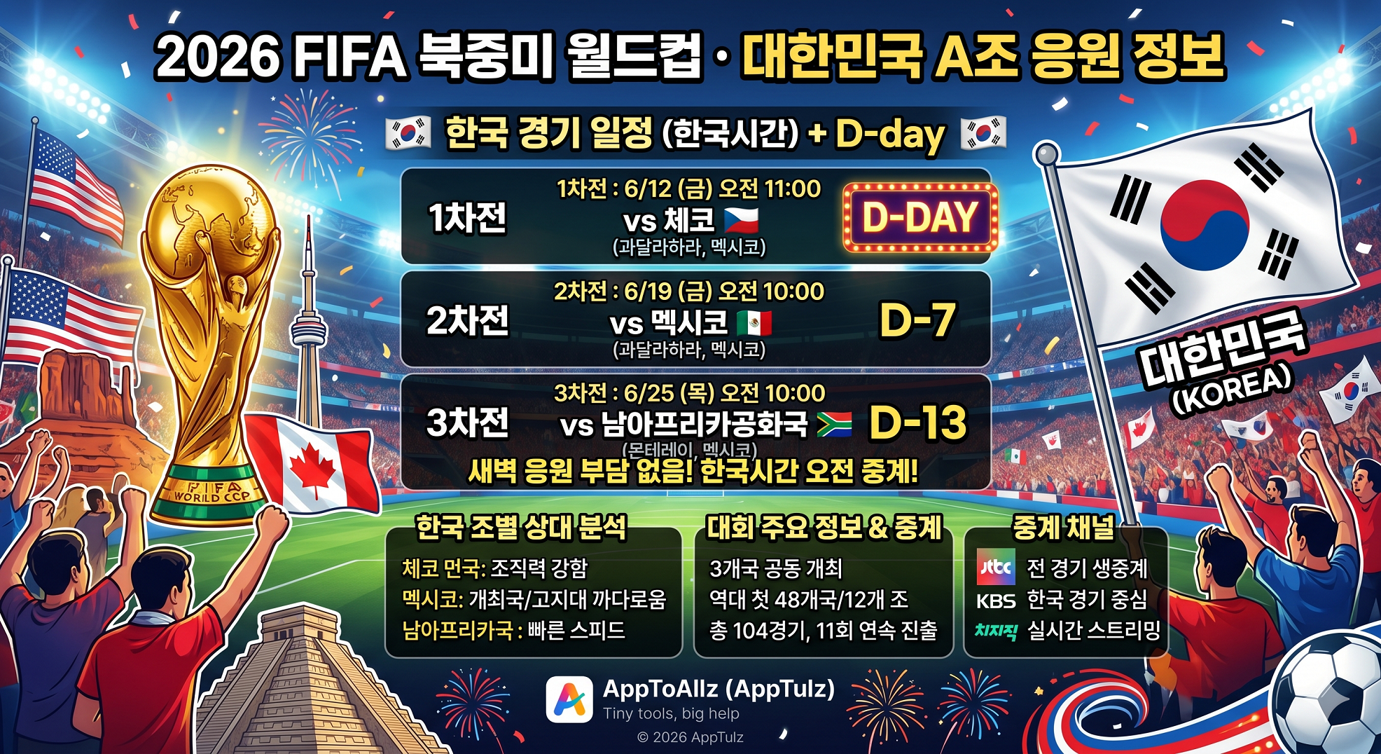 2026 월드컵 한국 일정